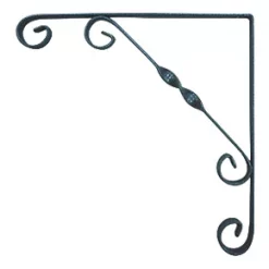 Ornamental Scroll Shelf Brackets Granite 150 x 150mm 10 Pack