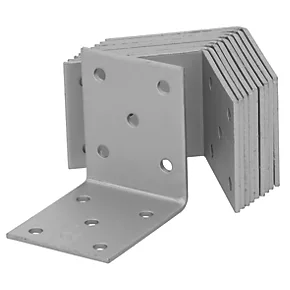 Magnodur Angle Brackets Matt Steel 50 x 50 x 40mm 10 Pack 4 Magnodur Angle Brackets Matt Steel 50 x 50 x 40mm 10 Pack - Image 2