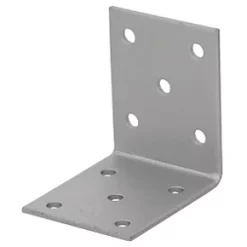 Magnodur Angle Brackets Matt Steel 50 x 50 x 40mm 10 Pack