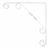 Ornamental Scroll Shelf Brackets White 100 x 100mm 10 Pack -Cheap Brackets Store 122VJ P