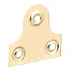 Plain Mirror Plates Electro Brass 38 x 38 x 38mm 10 Pack -Cheap Brackets Store 13114 P