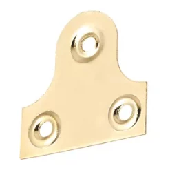 Plain Mirror Plates Electro Brass 32 x 32 x 32mm 10 Pack