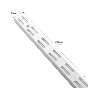 RB UK Antibacterial Twin Slot Uprights White 1220 x 25mm 2 Pack 5 RB UK Antibacterial Twin Slot Uprights White 1220 x 25mm 2 Pack - Image 3