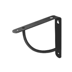 Cove Shelf Brackets Black 180 x 180mm 4 Pack