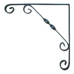 Ornamental Scroll Shelf Brackets Granite 250 x 250mm 10 Pack