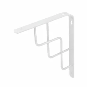 Step Shelf Brackets White 230 x 180mm 4 Pack 3 Step Shelf Brackets White 230 x 180mm 4 Pack