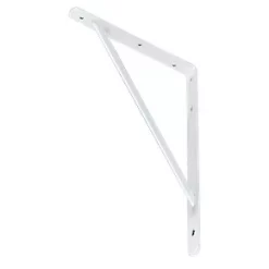 Heavy Duty Industrial Brackets White 395 x 270mm 2 Pack