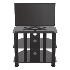 AVF SDC600CMBB TV Stand Black Body / Black Glass -Cheap Brackets Store 323HP A3