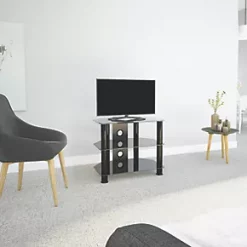 AVF SDC600CMBB TV Stand Black Body / Black Glass -Cheap Brackets Store 323HP A4