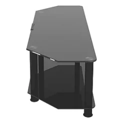 AVF SDC1400CMBB TV Stand Black Body / Black Glass -Cheap Brackets Store 334HP A2