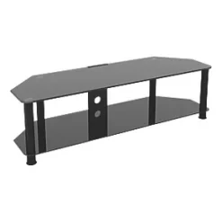 AVF SDC1400CMBB TV Stand Black Body / Black Glass