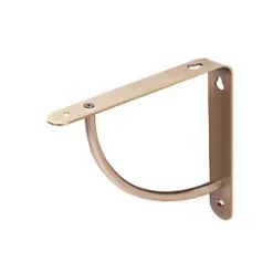Cove Shelf Brackets Brushed Brass 180 x 180mm 4 Pack