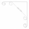 Ornamental Scroll Shelf Brackets White 150 x 150mm 10 Pack -Cheap Brackets Store 487VJ P