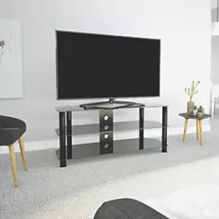 AVF SDC1140CMBB TV Stand Black Body / Black Glass -Cheap Brackets Store 544HP A4