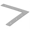 Magnodur Flat Angle Brackets Matt Steel 100 x 100 x 15mm 10 Pack -Cheap Brackets Store 619JF P