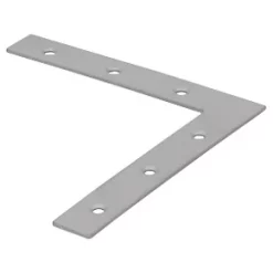 Magnodur Flat Angle Brackets Matt Steel 100 x 100 x 15mm 10 Pack