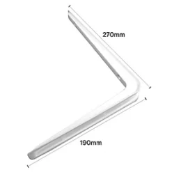 Cantilever Shelf Brackets White 270 x 190mm 20 Pack 7 Cantilever Shelf Brackets White 270 x 190mm 20 Pack -Cheap Brackets Store 659VJ A2