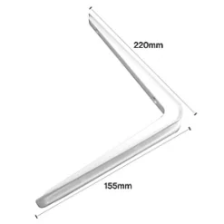 Cantilever Shelf Brackets White 220 x 155mm 20 Pack -Cheap Brackets Store 708VJ A2