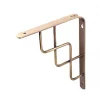 Step Shelf Brackets Brushed Brass 230 x 180mm 4 Pack