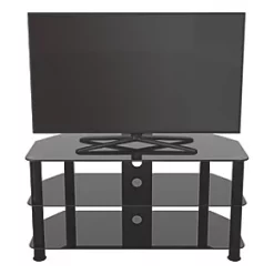 AVF SDC1000CMBB TV Stand Black Body / Black Glass -Cheap Brackets Store 865HP A3