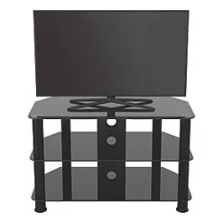 AVF SDC800CMBB TV Stand Black Body / Black Glass -Cheap Brackets Store 930HP A3